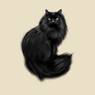 Beautiful Long Haired Cat T-Shirt