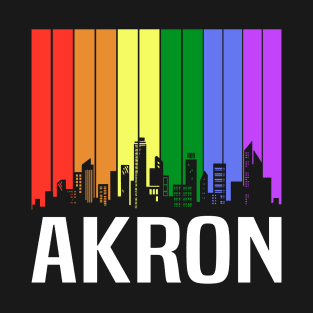 The Love For My City Akron Great Gift For Everyone Who Likes This Place. T-Shirt