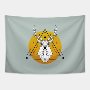 Low-poly Stag Tapestry