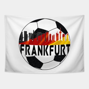 Distressed Grunge Frankfurt Germany football soccer Tapestry