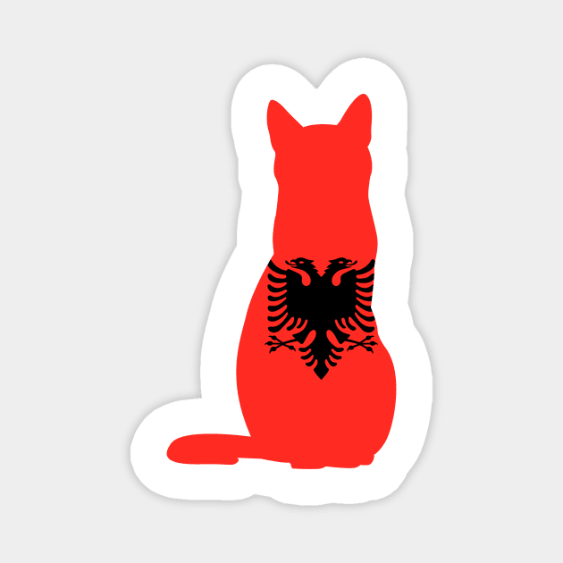 Albanian Cat Magnet by Wickedcartoons