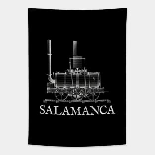 SALAMANCA Steam Locomotive 1812 Engine Train History Tapestry