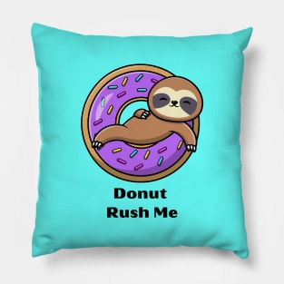 Donut Sloth Pillow