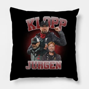 jurgen klopp vintage bootlag Pillow