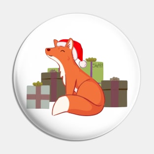 Christmas Fox Pin