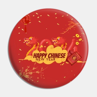 HAPPY CHINESE NEW YEAR 2024 DRAGON Pin