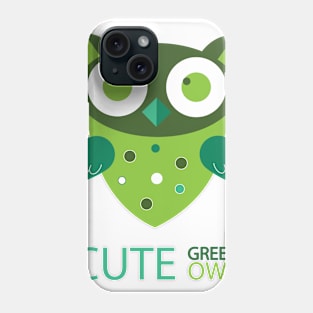 Cute Green Owl Phone Case