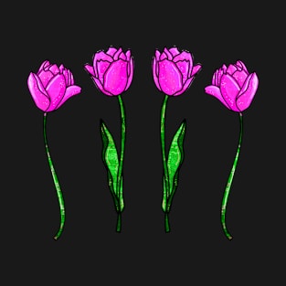 Pink Tulips T-Shirt