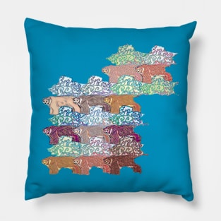 Tibetan Blue Bears Pillow