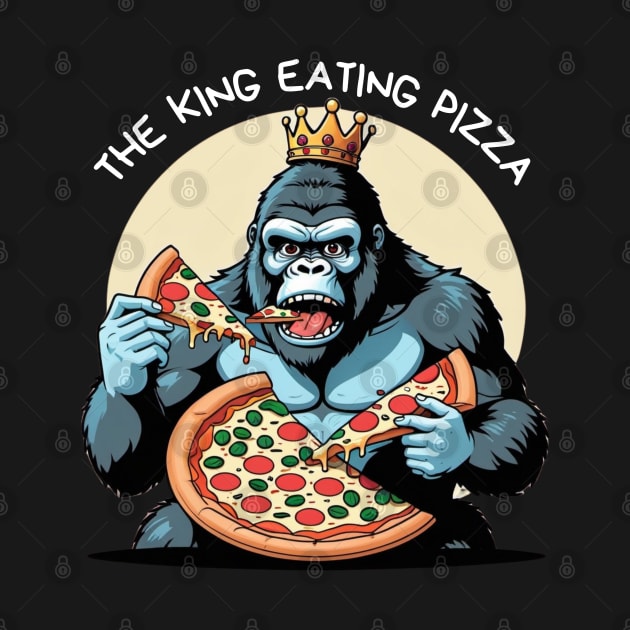 The  King Eating Pizza by Craftycarlcreations