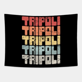 Vintage TRIPOLI Lebanon Text Tapestry