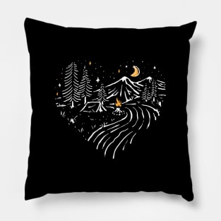 Camping in Love Pillow