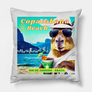 Capybara in Rio Pillow