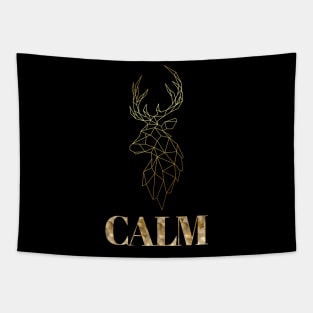 Keep Calm Deer Tapestry