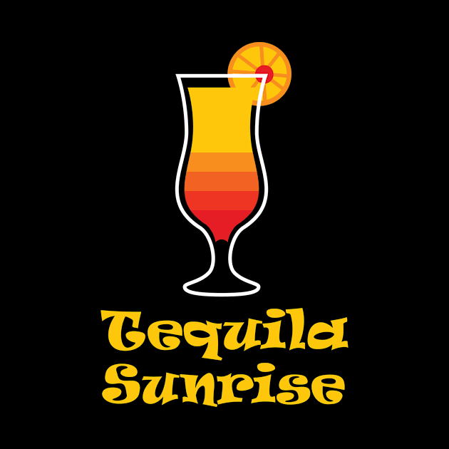 Tequila Sunrise Cocktail Design for Drink Fans by c1337s