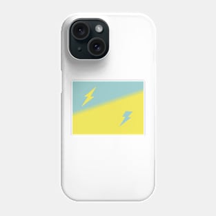 Superhero yellow-turquoise blue Phone Case