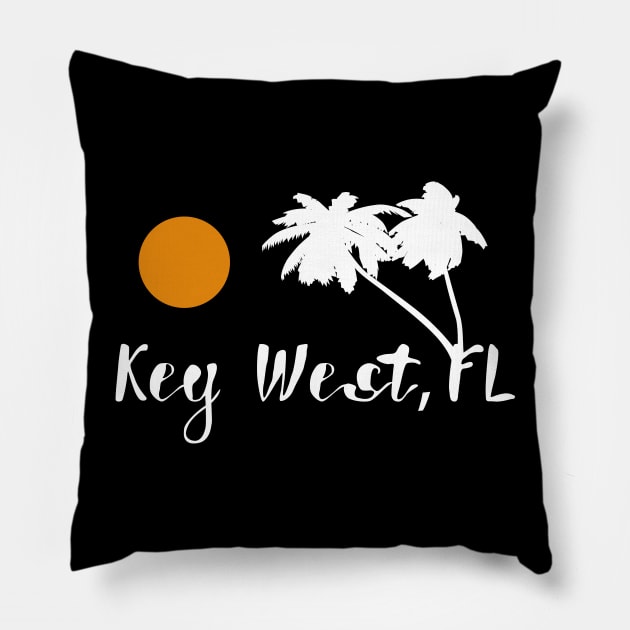 Key West,FL' Awesome Vacation Florida Pillow by ourwackyhome