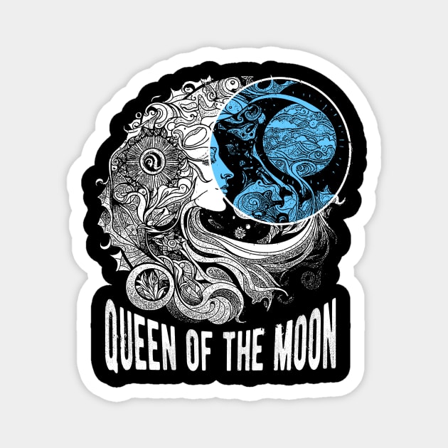 Queen of the moon Magnet by Ezahazami