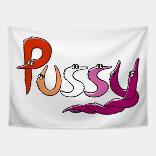 Lesbian Pride Worms! Tapestry