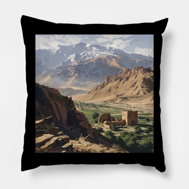 Afghanistan Pillow by ComicsFactory