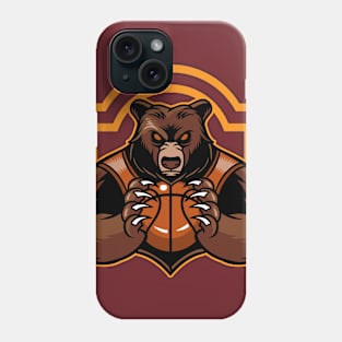 Bear Playing Basketball Phone Case