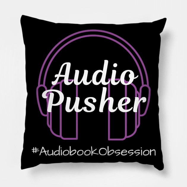 Audio Pusher Pillow by AudiobookObsession