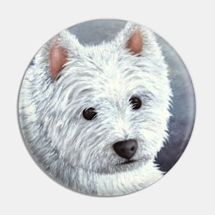 Dog 137 White Westie Pin