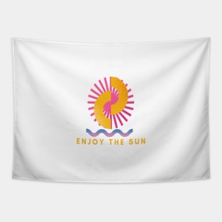 beach t-shirt Tapestry