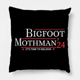 Bigfoot Mothman 24 It’s Time To Believe Pillow