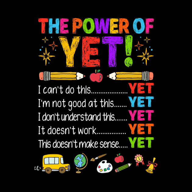 Growth Mindset Positive The Power of Yet by antrazdixonlda