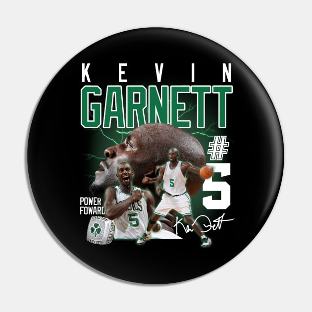 Kevin Garnett The Big Ticket Basketball Signature Vintage Retro 80s 90s Bootleg Rap Style Pin by CarDE