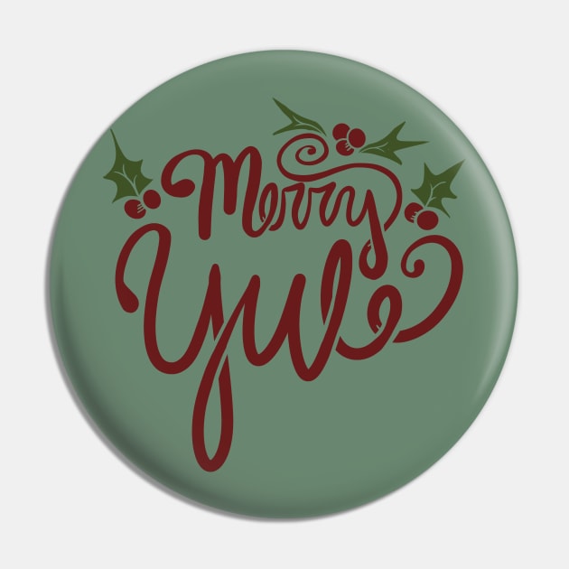 Merry Yule Pin by bubbsnugg