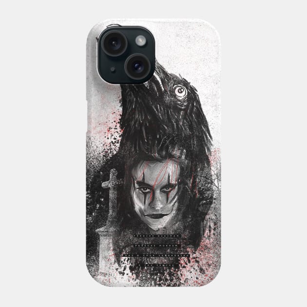 The Crow Phone Case by quadrin