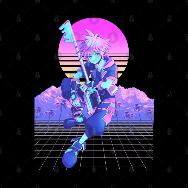 vaporwave of kingdom hearts by San Creative