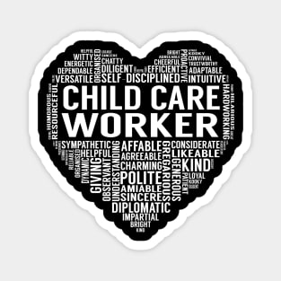 Child Care Worker Heart Magnet