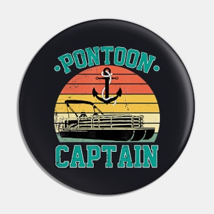 Pontoon captain funny boaters or boat driving lovers Pin