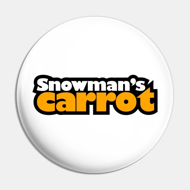 Snowman's Carrot Pin by Jokertoons