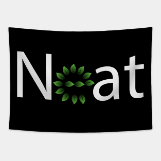 Neat being neat artistic typography design Tapestry