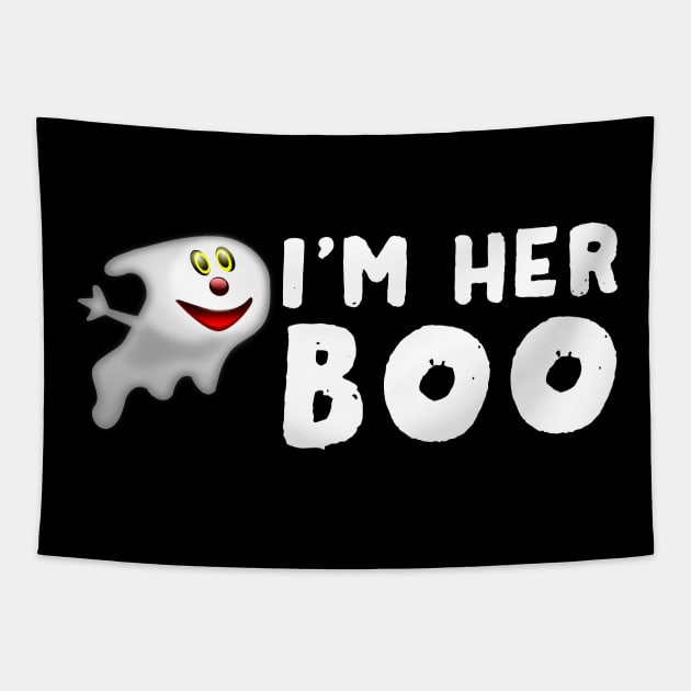 I'm Her Boo Halloween Couples Gifts Tapestry by finedesigns