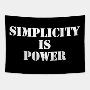 simplicity is power Tapestry