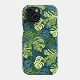 Tropical Minimalism: Monstera Leaf Elegance Phone Case