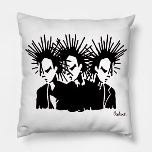 Punk Gang in Black by Blackout Design. Pillow