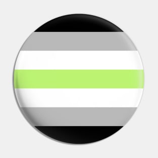 Proud Agender Pride Flag (Proud LGBT LGBTQ+ Community Pride Flag) Pin