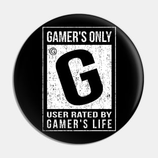 RATED G FOR GAMER! Pin