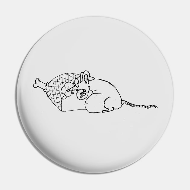 Fat Rat Pin by LK_TK_DESIGNS