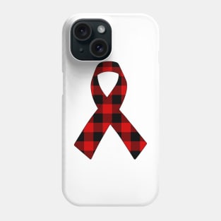 Red Plaid Ribbon Phone Case