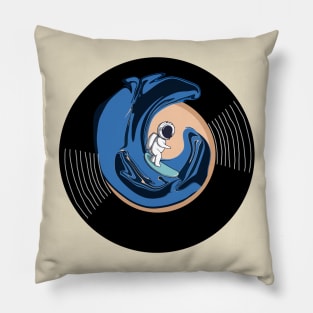 Vinyl - My first surfboard (Astronaut) Pillow