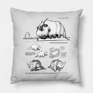 Avatar the last airbender appa sketch design animation Pillow