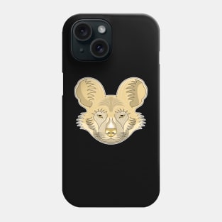 brown african wild dog face Phone Case