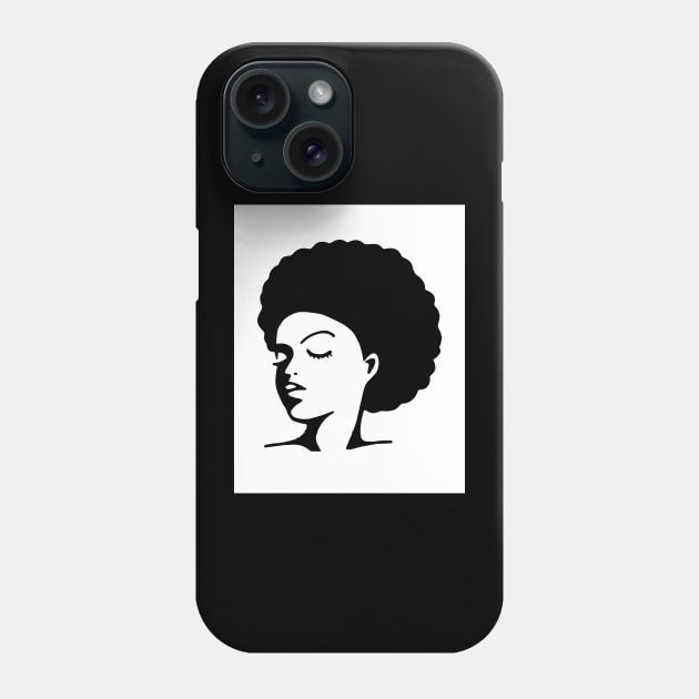 Afro Girl Phone Case by 4thesoul